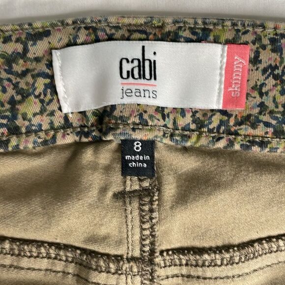CAbi Ditzy #5084 Black and Green Soft Skinny Pants - Picture 8 of 10